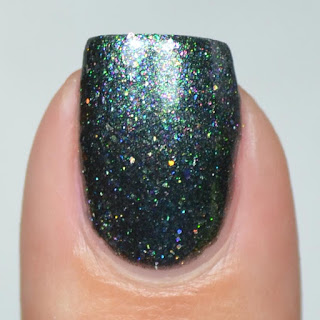 gray shimmer nail polish