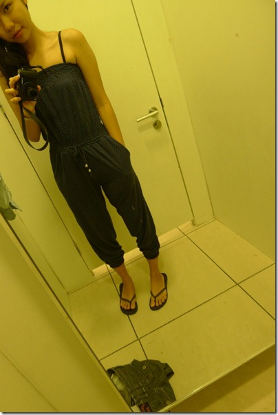 to buy or not to buy: Navy Blue polka dot jumpsuit