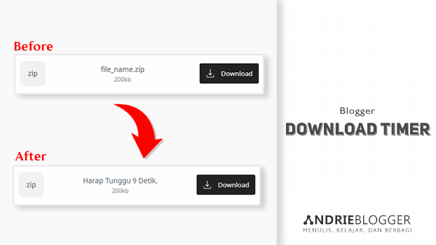 Cara Membuat Tombol Link Download Menggunakan Timer