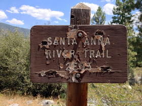 Santa Anna (Ana) River Trail sign 2E03