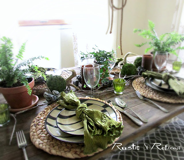 rustic tablescape for Mother's Day