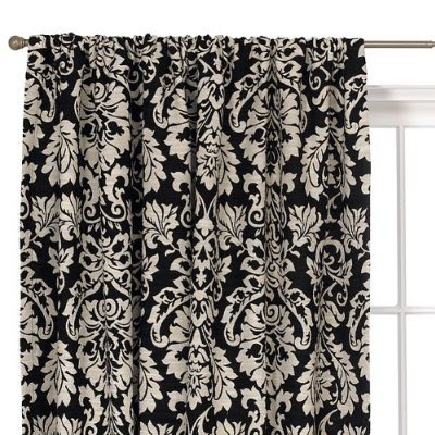 Curtains: Waverly Damask in Black & Cream. AUDREY'S Room