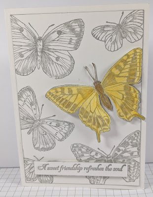 Butterfly Brilliance 2biggirlscrafting Stampin Up simplestamping make it Monday quick card easy card