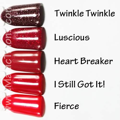 Purjoi One Step Red Swatches