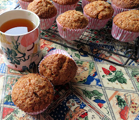 Crunchy Topped Maple Walnut Oatmeal Muffins