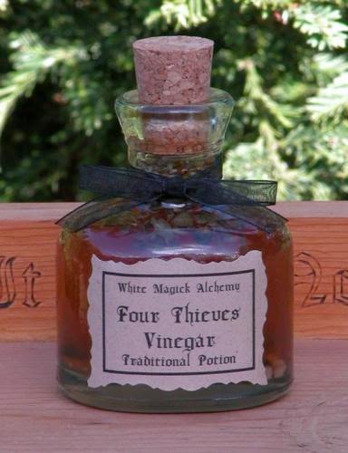 Four Thieves Vinegar Traditional Potion For Banishing Negative Energies Spiritual Disturbances