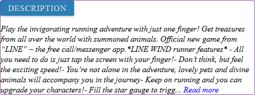 LINE WIND runner game review