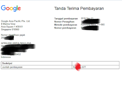 Pembayaran Adsense Youtube