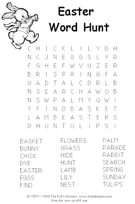 Easter Word Searches Printable 2