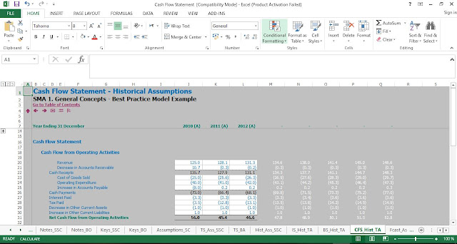 Cash Flow Statement Template in Excel