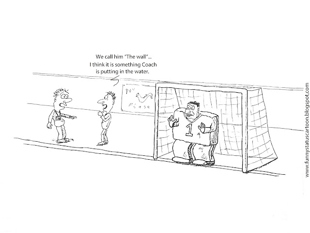 soccer cartoon wall funny facebook status update