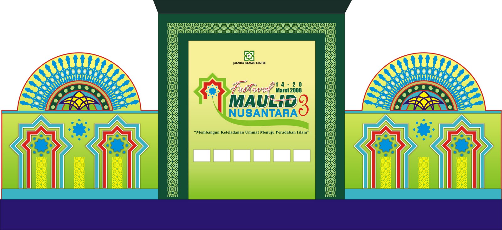 DESAIN BACKDROP FESTIVAL MAULID NUSANTARA Contoh 