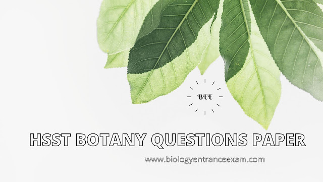 HSST Botany Question Paper with Answer 2022 PDF
