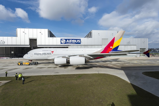 Asiana Airlines Airbus A380-800 After Paintshop The First Livery