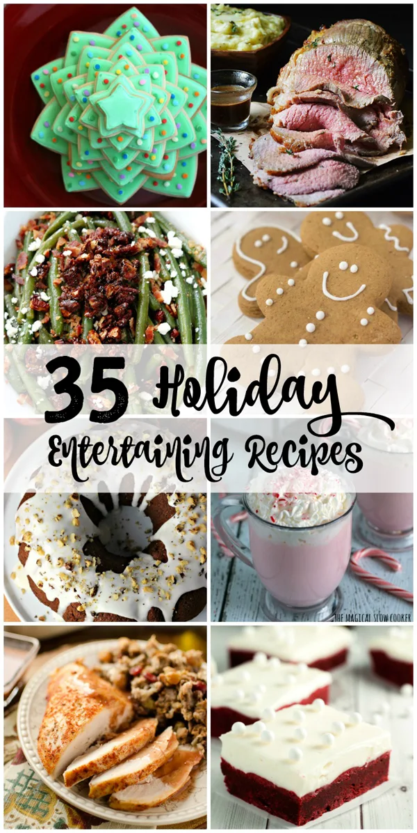 35 of the BEST Holiday Recipes all in one place to help you host the best parties this holiday season! #Giveaway