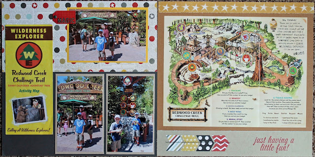 Disney California Adventure Scrapbook page cover Simple Stories Say Cheese