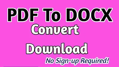 PDF to DOCX Converter