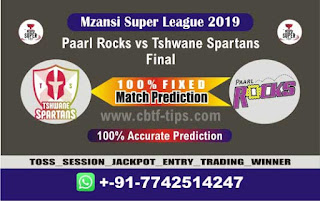 Cricfrog Cricket match prediction 100 sure MSL 2019 Final Who Will win today Tshwane vs Paarls Final Match Ball to ball by prediction all match 