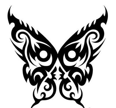 TRIBAL BUTTERFLY TATTOO TATTOO, TRIBALL TATTOO, TREND TATTOO 2010