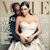 Kim Kardashian wears wedding dress as she FINALLY lands first American Vogue cover... with fiancé Kanye West