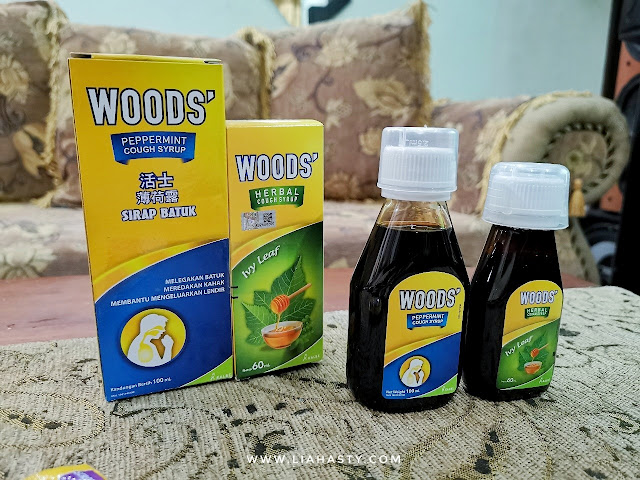 Produk WOODS dapat merawat masalah batuk dan sakit tekak