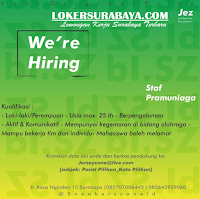 Info Loker Surabaya di Jersey Zone Juli 2020