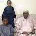 President Buhari pictured with his grandsons (SEE PHOTOS)