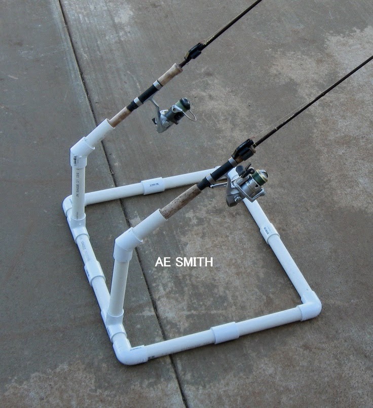 Craft Ideas: Homemade Fishing Rod Holder