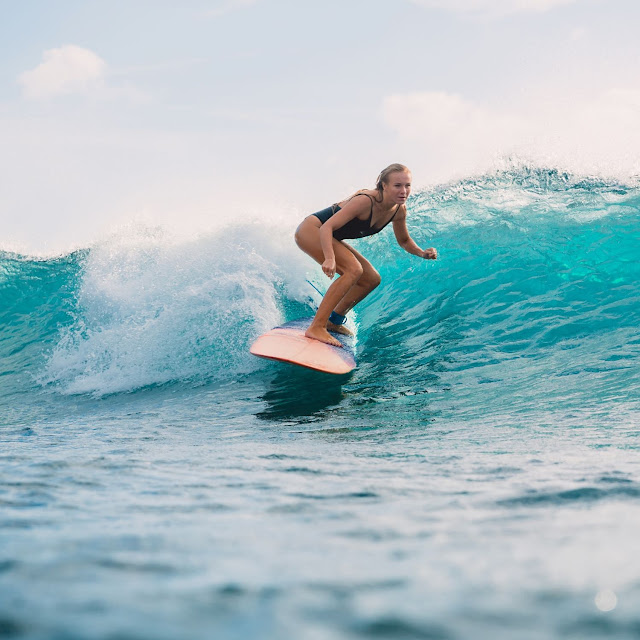 surfing at Kuta Beach