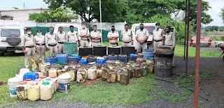 धार आबकारी विभाग के जिला स्तरीय अपराध नियंत्रण दल द्वारा 2,19,500 की शराब जप्त की