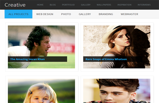 Creative Gallery Blogger Template