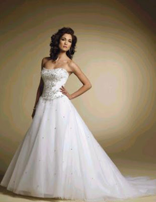 Mon Cheri wedding dresses, strapless dress, wedding gown