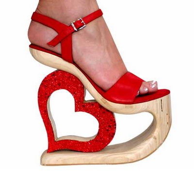 love heart heels