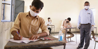 Students give exams during COVID-19