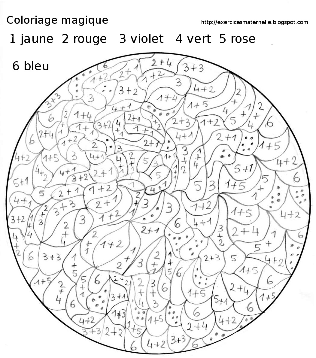 Coloriage magique iris