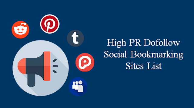 High PR Dofollow Social Bookmarking Sites List