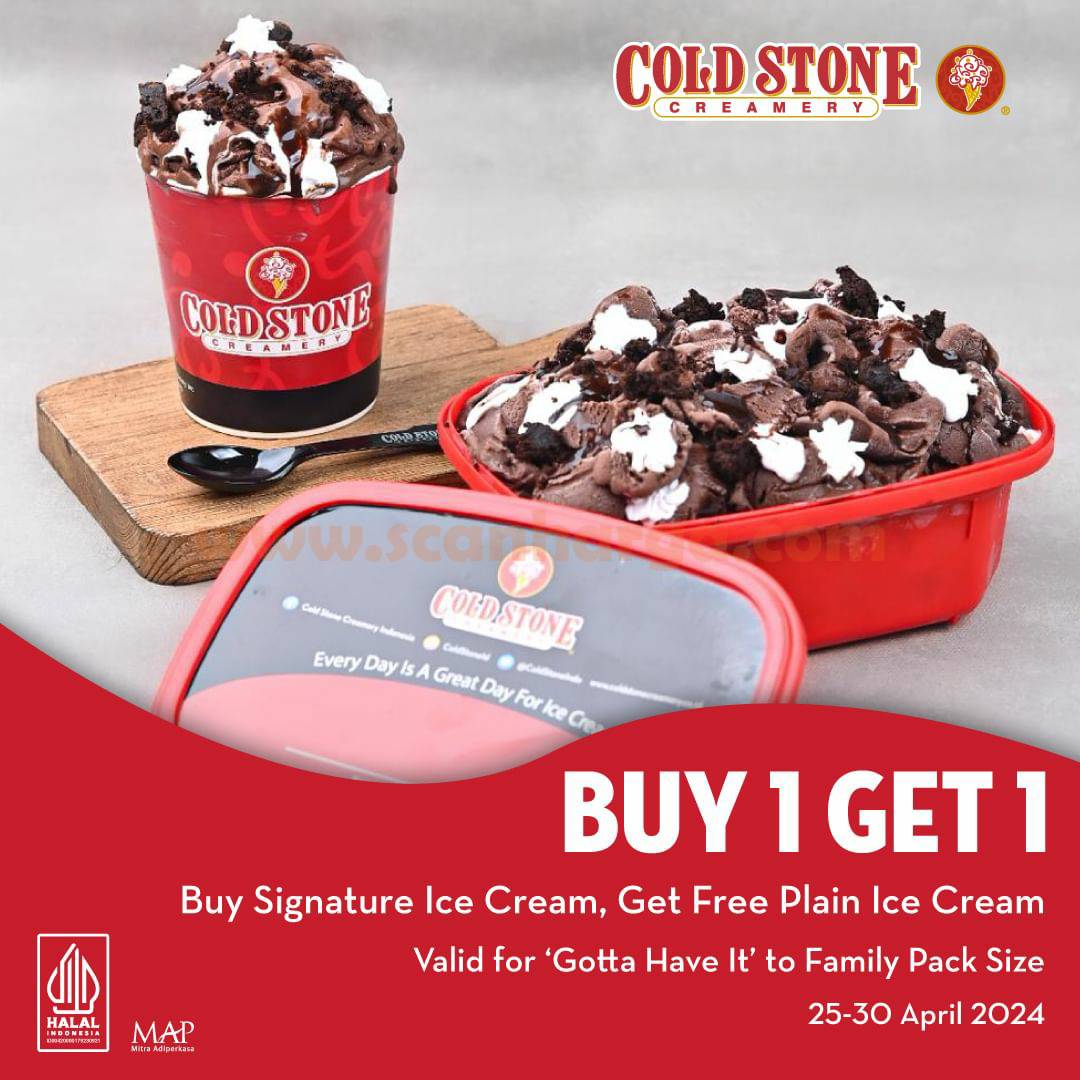 Promo COLD STONE PAYDAY SPECIAL – BUY 1 GET 1 FREE