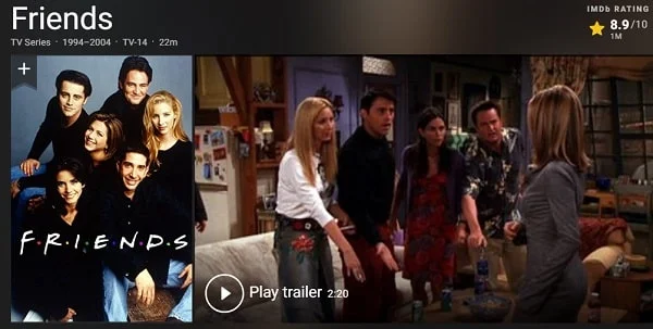 Friends (1994–2004) – Rating: 8.9 (Votes: 1,033,922)