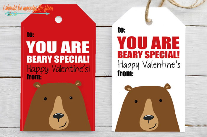 Beary Special Printables for Valentines