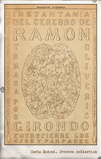 Instantánea del cerebro de Ramón. Martín Fierro 1925. Pulse para ver la imagen completa