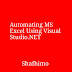 Automating MS Excel Using Visual Studio.NET