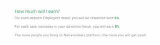 Referral program on nairaworkers