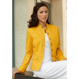 Chadwicks Mandarin-Collar Blazer