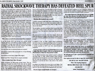 Radial Shockwave Therapy Has Defeated Heel Spur