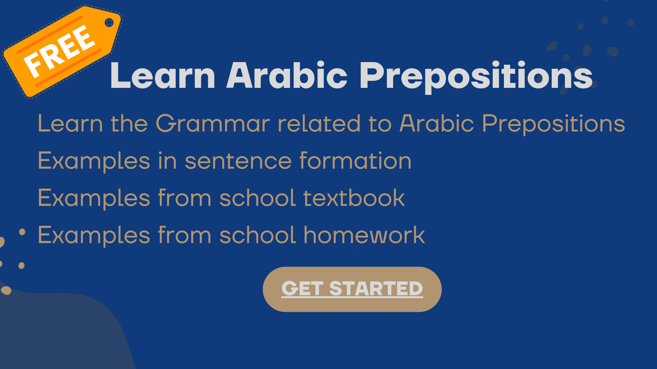 Arabic Prepositions - Learn the Grammar related to Arabic Prepositions