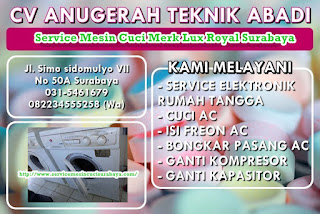 Service Mesin Cuci Merk Lux Royal Surabaya