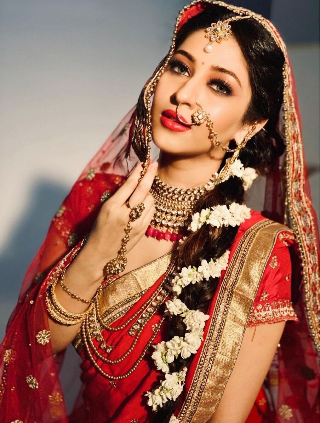 Sonarika Bhadoria bridal look indian tv actress