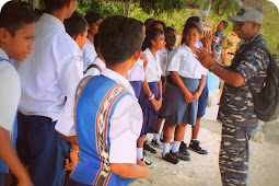 Lanal Saumlaki Peduli Terhadap Pendidikan di Desa Matakus 