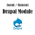 How to install and uninstall a module in Drupal CMS?