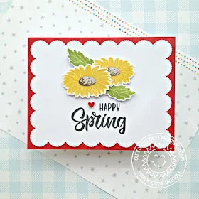 Sunny Studio Stamps: Cheerful Daisies Frilly Frame Dies Spring Themed Cards by Franci Vignoli
